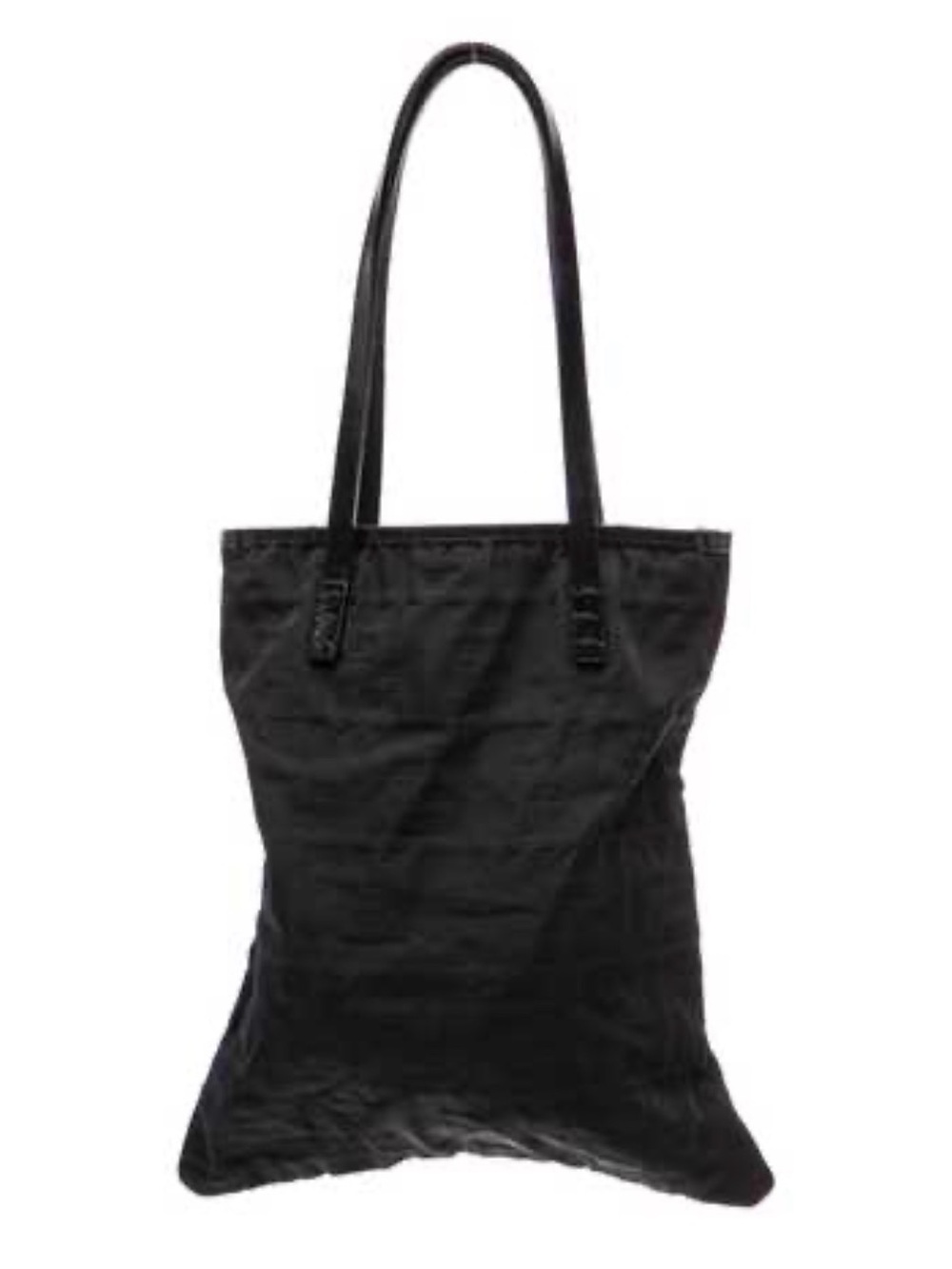 Fendi Zucca FF Black Long-Handle Tote Mini